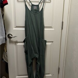 Free People Teal Jumpsuit